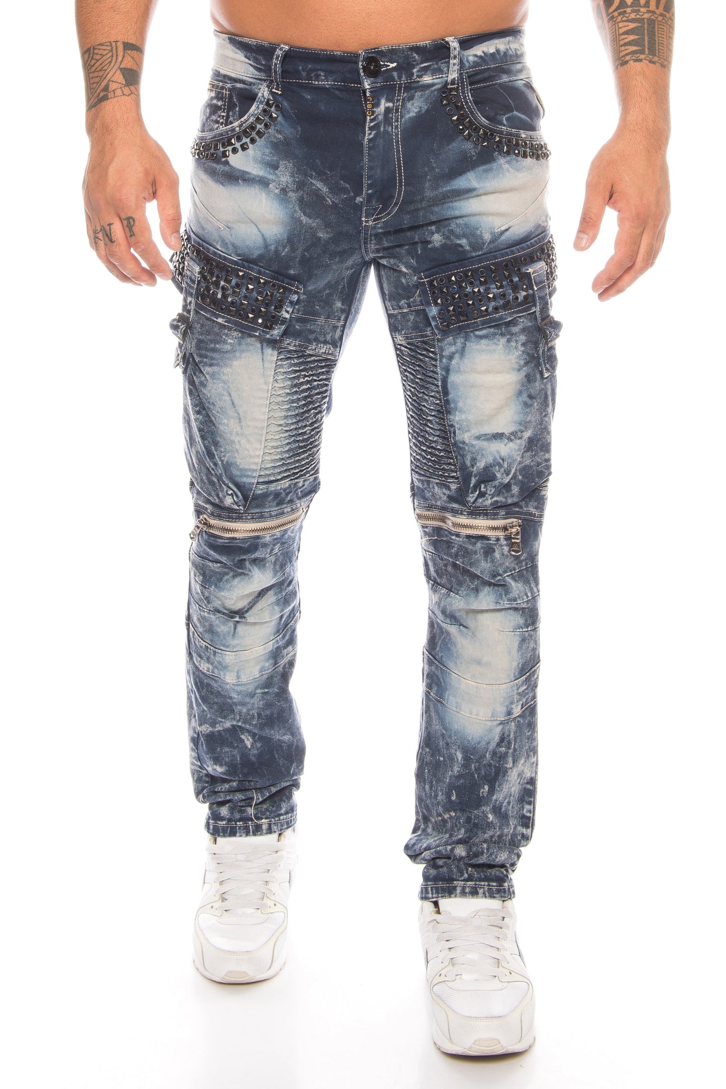 Cipo & Baxx Herren Cargo Jeans Hose 494