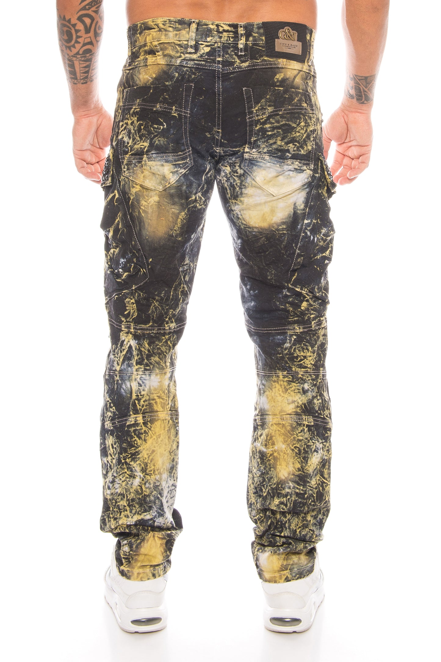Cipo & Baxx Herren Cargo Jeans Hose 494