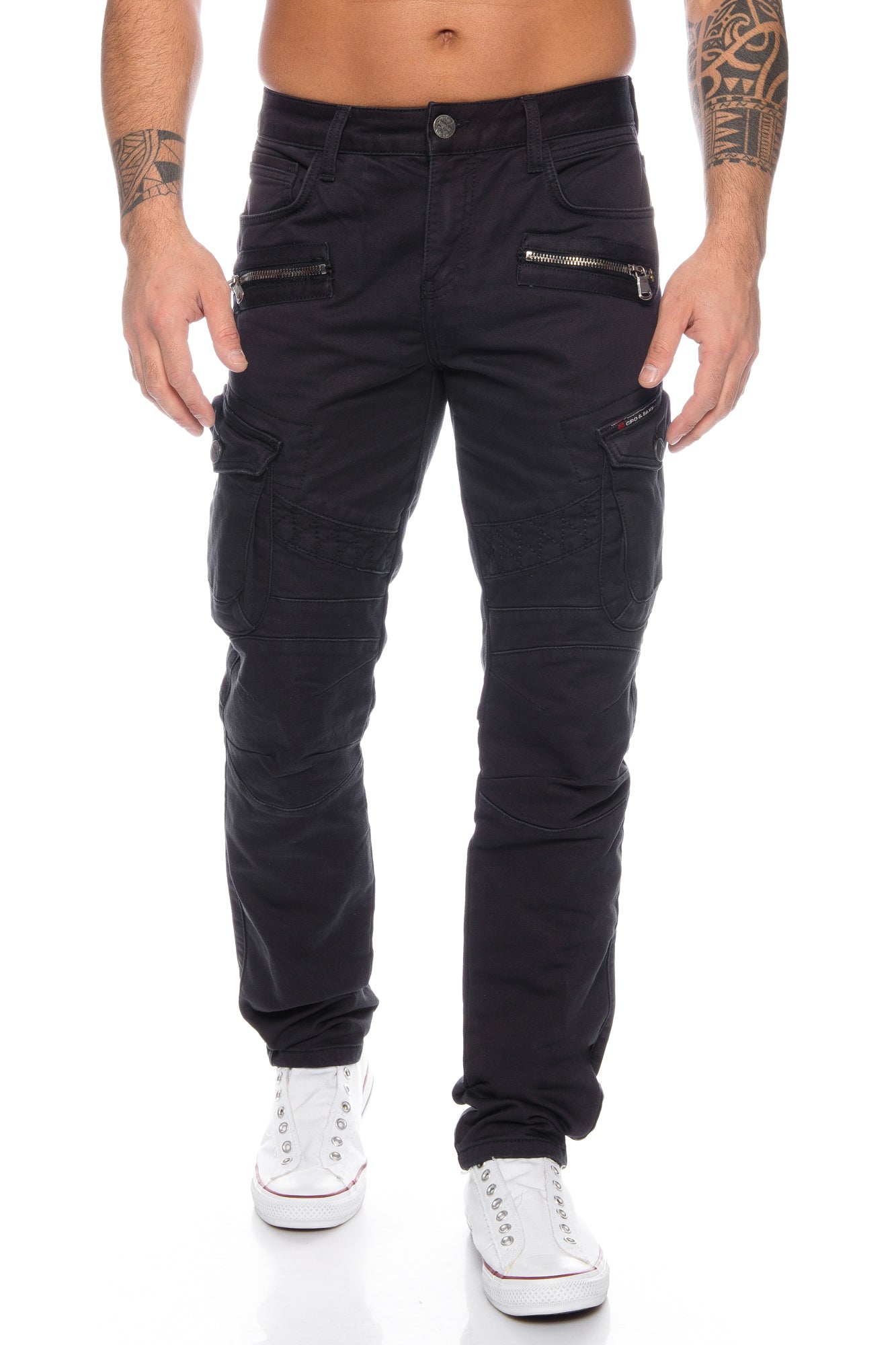 Cipo & Baxx Herren Cargo Jeans Hose 424