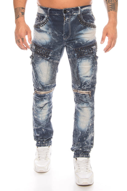 Cipo & Baxx Herren Cargo Jeans Hose 494