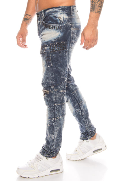 Cipo & Baxx Herren Cargo Jeans Hose 494