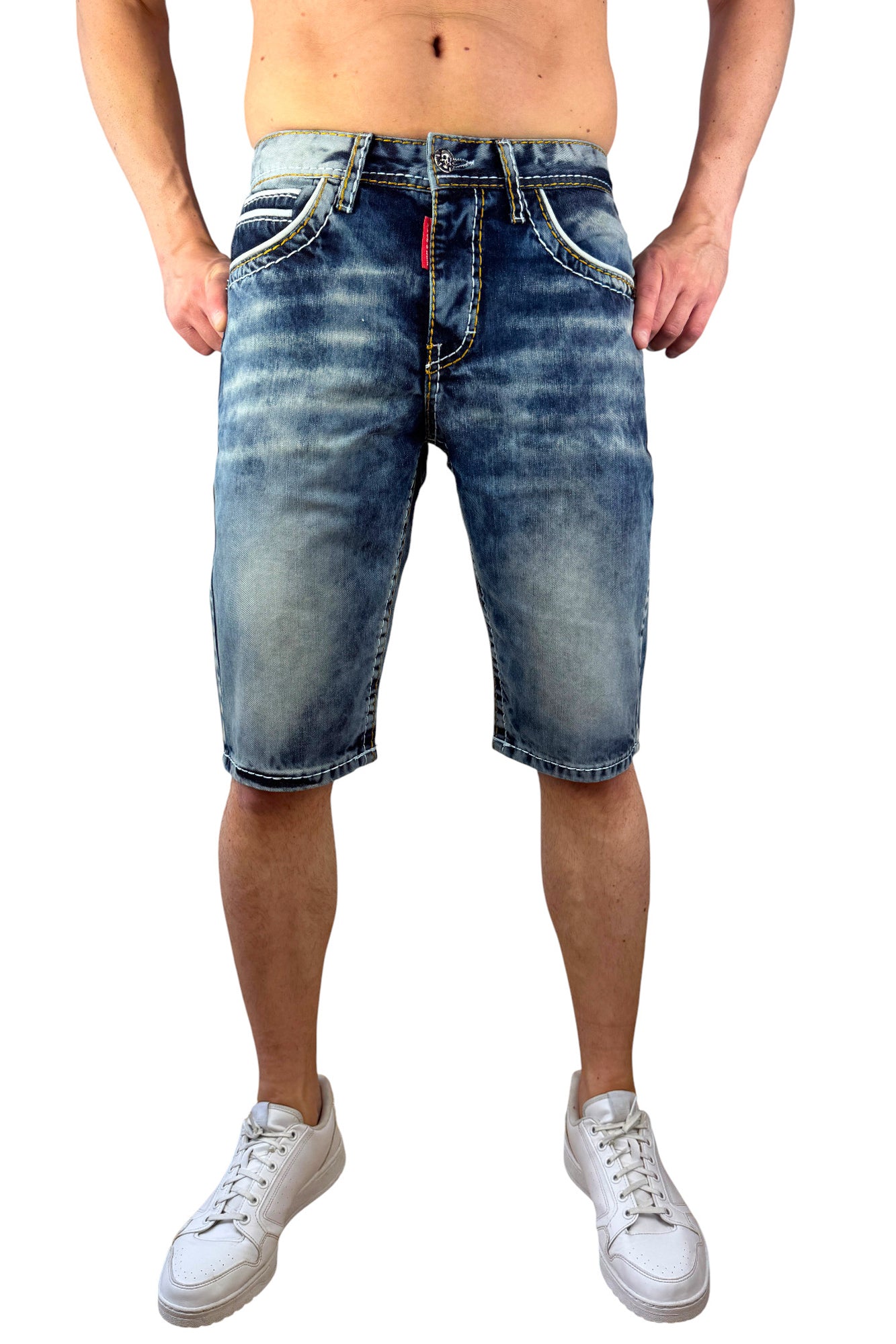 Cipo & Baxx Herren Capri Bermuda Jeans 268