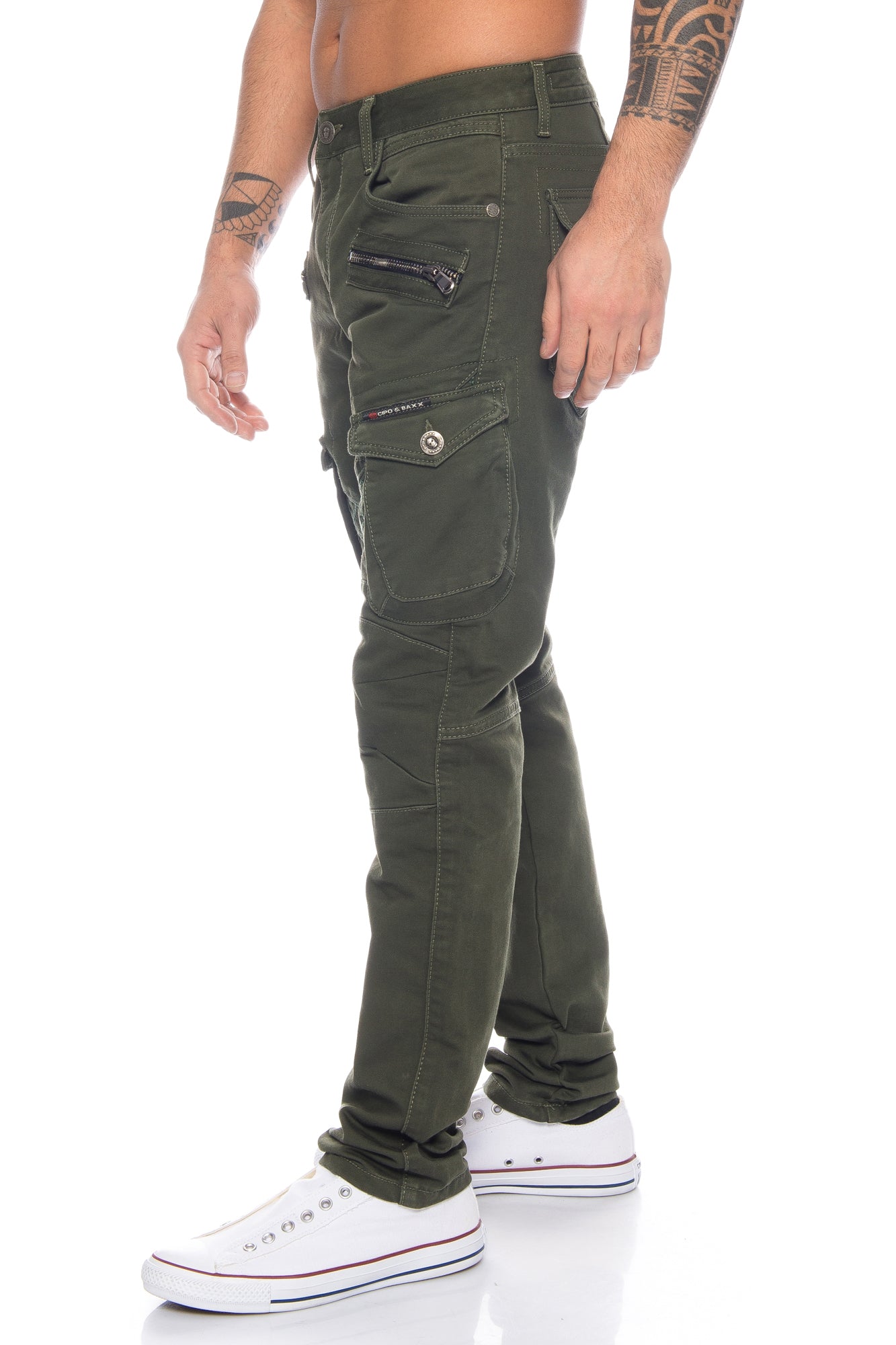 Cipo & Baxx Herren Cargo Jeans Hose 424